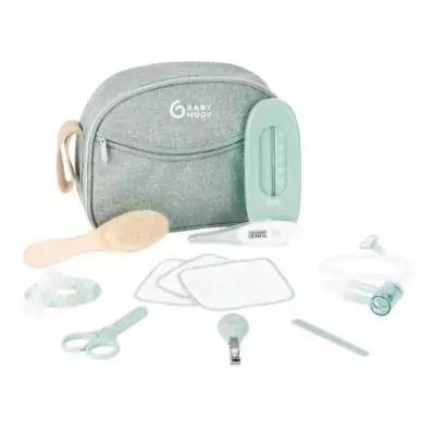 Trousse de Soin Bébé Eco-Responsable - 10 Accessoires, Matcha