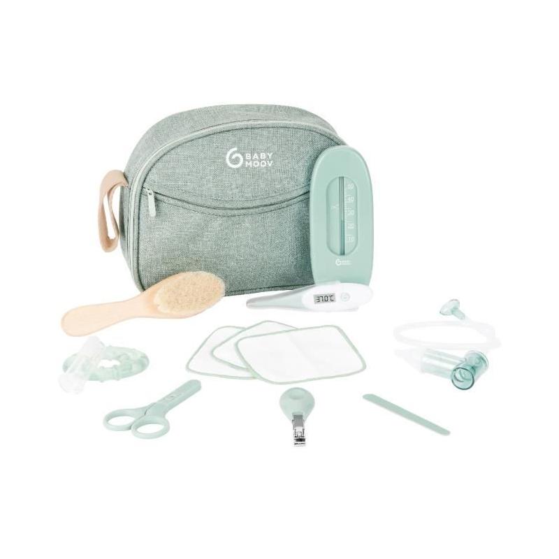 Trousse de Soin Bébé Eco-Responsable - 10 Accessoires, Matcha