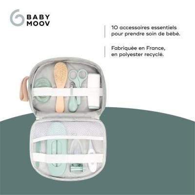Trousse de Soin Bébé Eco-Responsable - 10 Accessoires, Matcha