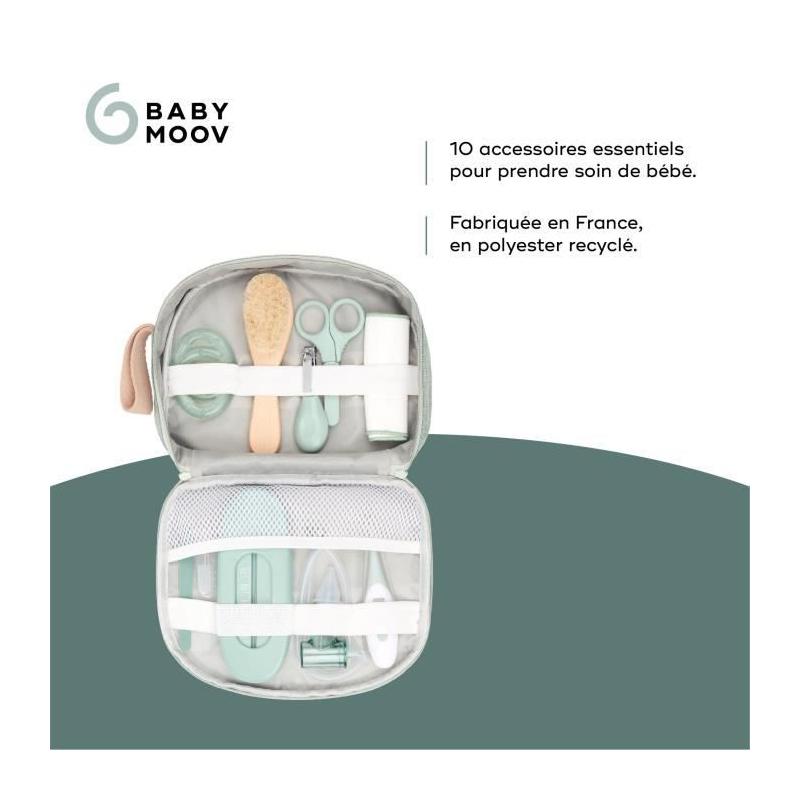 Trousse de Soin Bébé Eco-Responsable - 10 Accessoires, Matcha