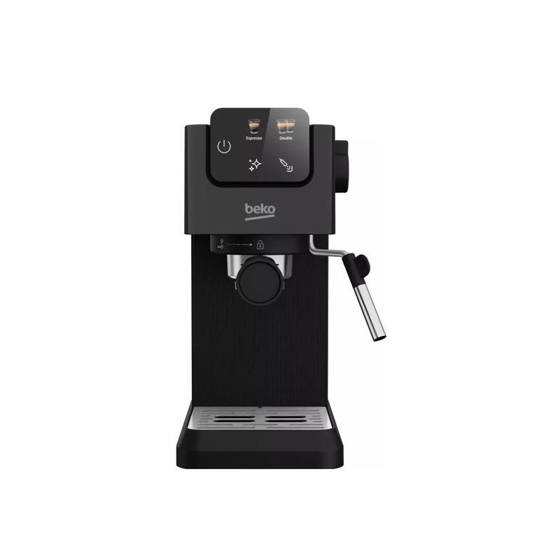 Machine expresso manuelle BEKO - Noir - Puissante et compacte - 1,1 L - 1628 W