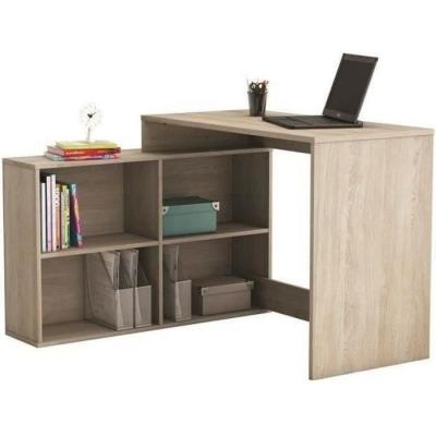 Bureau d'angle contemporain chêne Shannon - L 112 cm - Made in France