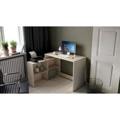 Bureau d'angle contemporain chêne Shannon - L 112 cm - Made in France