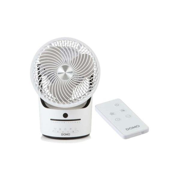 Ventilateur de table - DOMO - DO8148 - 45 W - Blanc - 3 vitesses - Oscillation 360°