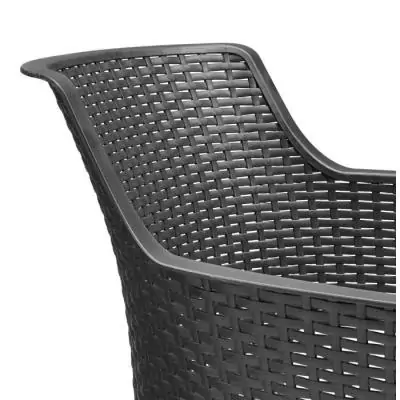 Lot de 6 Fauteuils monoblocs empilables en résine de synthèse - ALLIBERT BY KETER