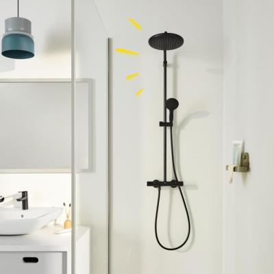 Colonne de douche thermostatique Grohe Vitalio Start 250 - Noir Mat