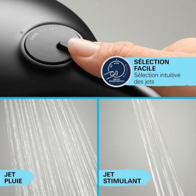 Colonne de douche GROHE Vitalio Comfort 250 - Economie d'eau - Noir Mat