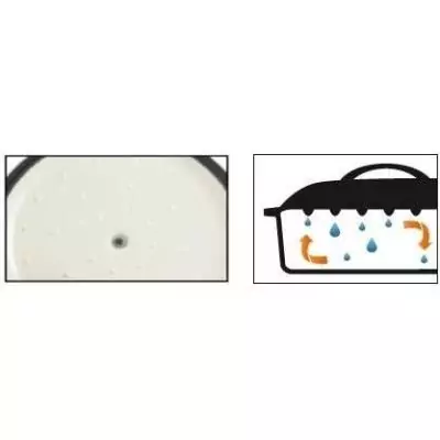 Cocotte fonte massive GSW GREY SHADOW 33 x 25 cm Ovale Induction Gris