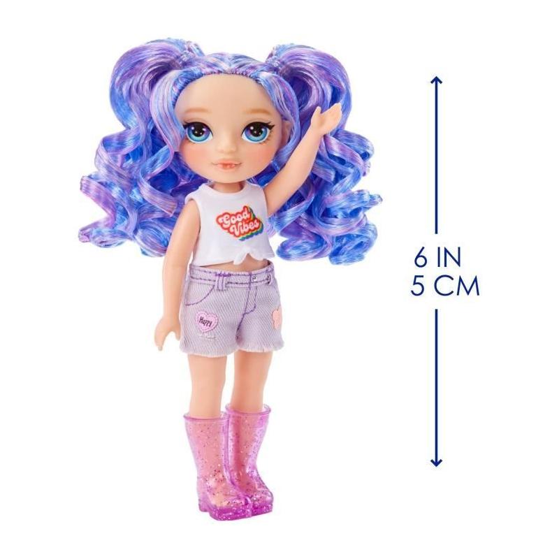 Duo adorable : Poupée 15cm + animal violet - À partir de 4 ans