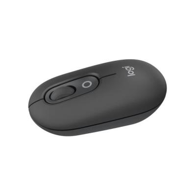 Souris sans fil Logitech Pop Mouse - Graphite, compacte et moderne