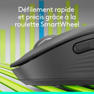 Souris Logitech M650 sans fil - Silencieuse et Graphite