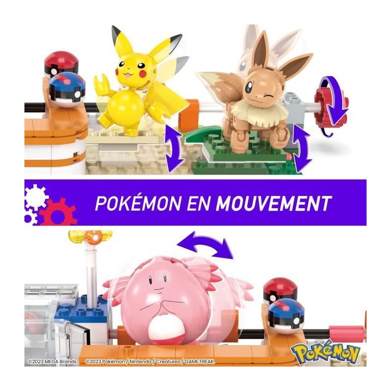 Construis ton propre univers Pokémon avec ce jeu de construction MEGA Pokémon-Centre - 648 pcs