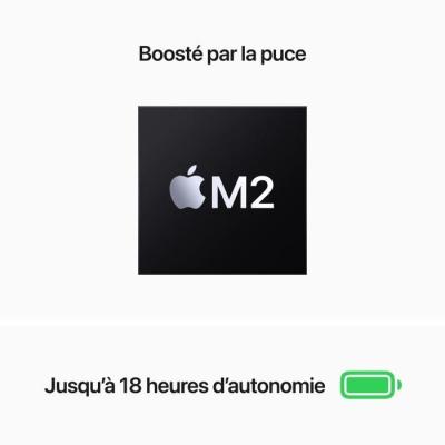 TBC - MacBook Air M2 13,6'' - RAM 16Go - 256Go - 8 coeurs CPU/GPU - Gris