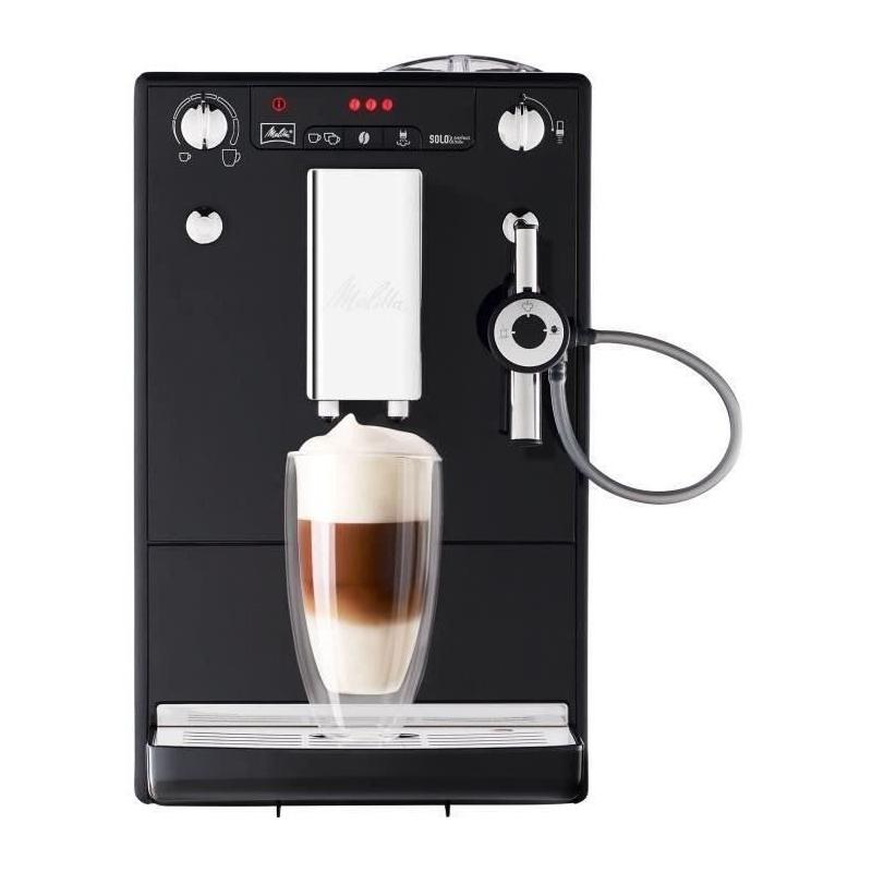 Machine à Café Melitta Solo & Perfect Milk - Noir - Espresso - Cappuccino Auto