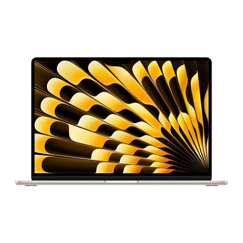 MacBook Air M4 2025: RAM 16Go, Stockage 512Go, CPU et GPU 10 coeurs - Lumiere Stellaire