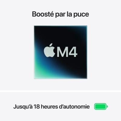 MacBook Air M4 2025: RAM 16Go, Stockage 512Go, CPU et GPU 10 coeurs - Lumiere Stellaire