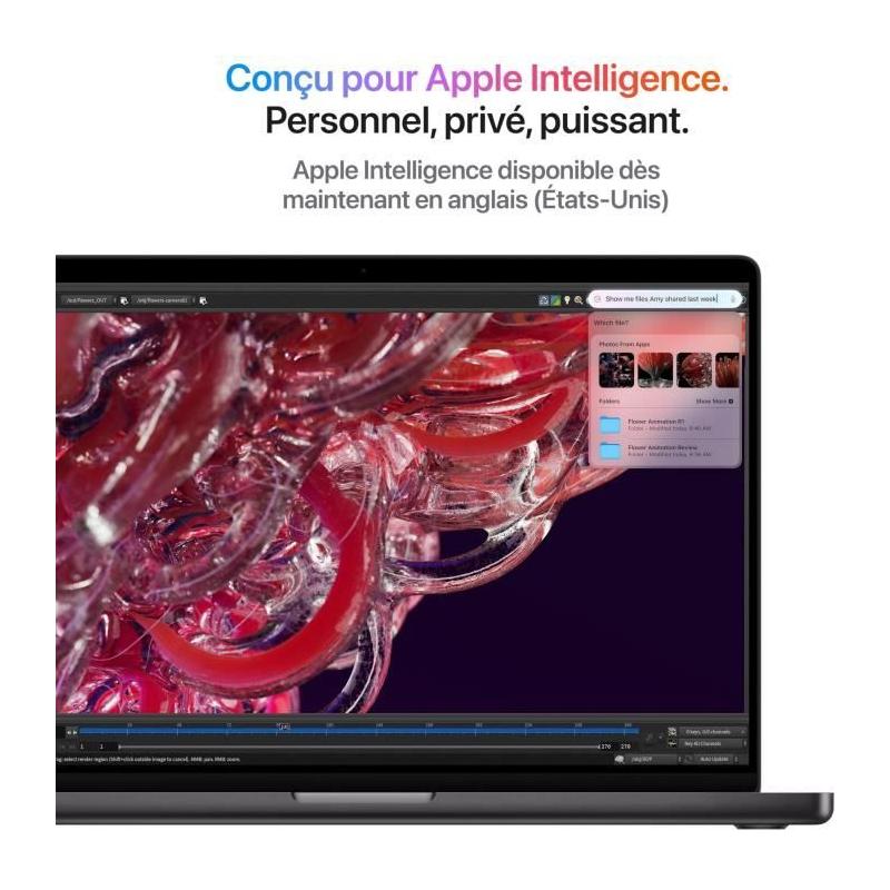MacBook Pro M4 14'' - 16Go RAM - 1To SSD - CPU 10 coeurs - GPU 10 coeurs