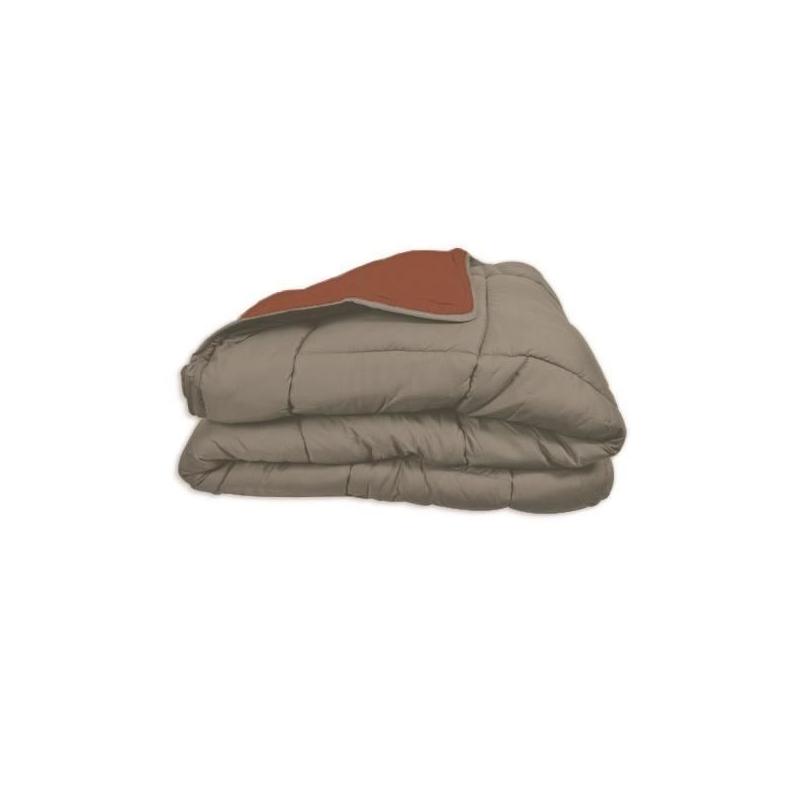 Couette chaude Microfibre 400g/m² Galet & Gingembre 200x200cm