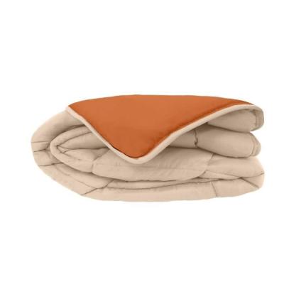 Couette chaude Microfibre 400g/m² Galet & Gingembre 200x200cm