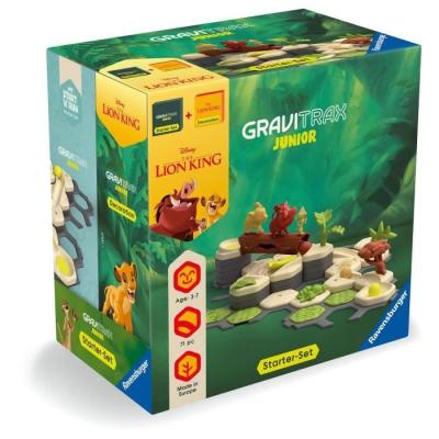 Gravitrax Junior Le Roi Lion: Circuit de billes, 71 pièces