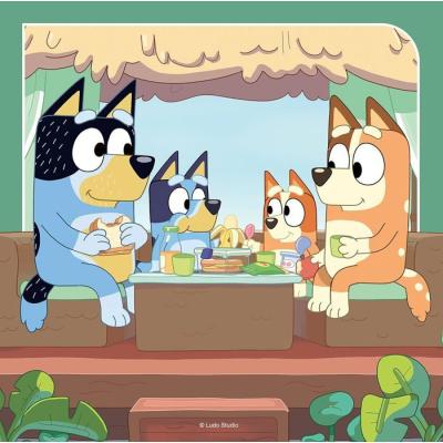 Puzzle 3x49 pièces Les aventures de Bluey - Ludique et éducatif