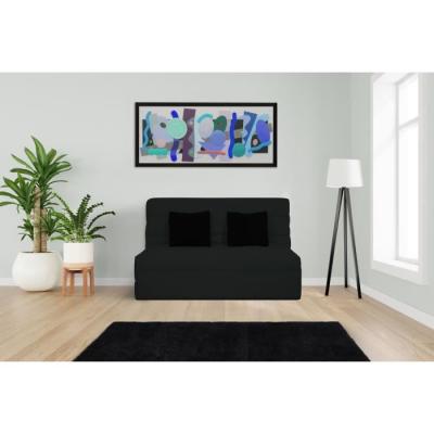 Banquette BZ 2 places Noir - Confortable et pratique
