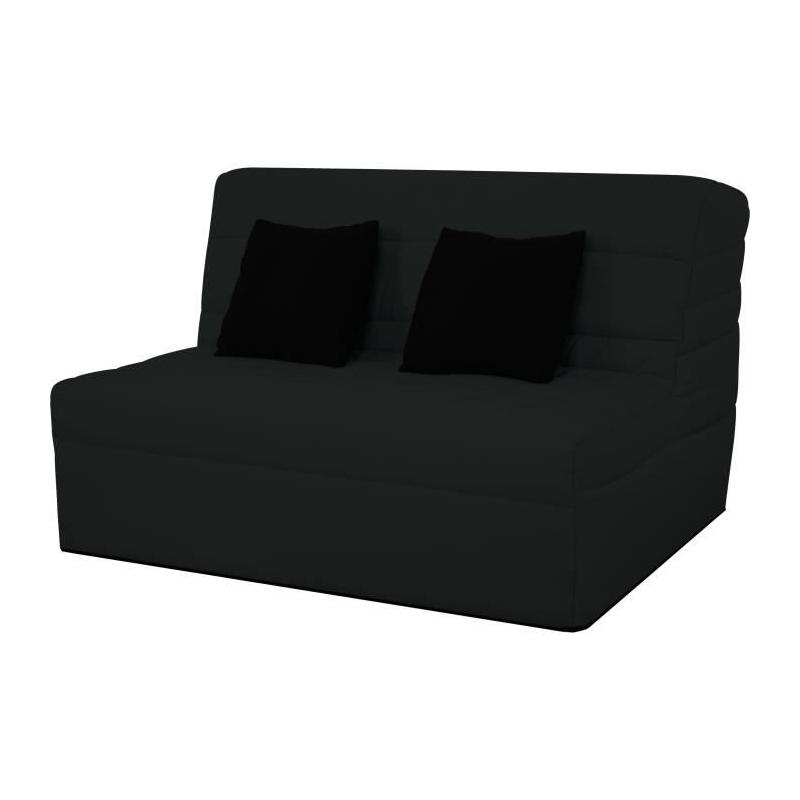 Banquette BZ 2 places Noir - Confortable et pratique