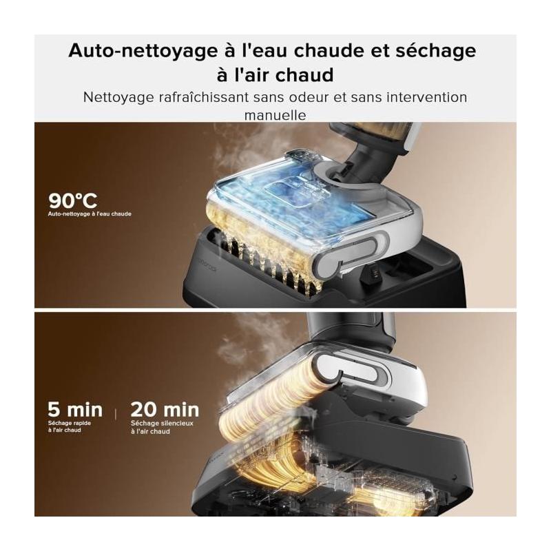 Aspirateur Laveur ROBOROCK F25 20K Pa Tout-en-Un - Séchage Rapide à 90°C