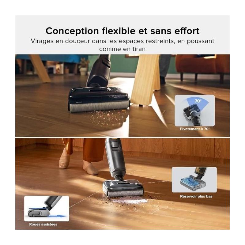 Aspirateur Laveur ROBOROCK F25 20K Pa Tout-en-Un - Séchage Rapide à 90°C