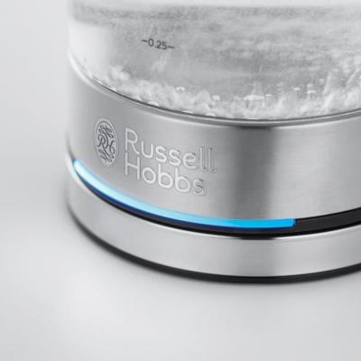 Bouilloire en Verre Russell Hobbs Compact Home - 0.8L - 2200W - Économie d'énergie