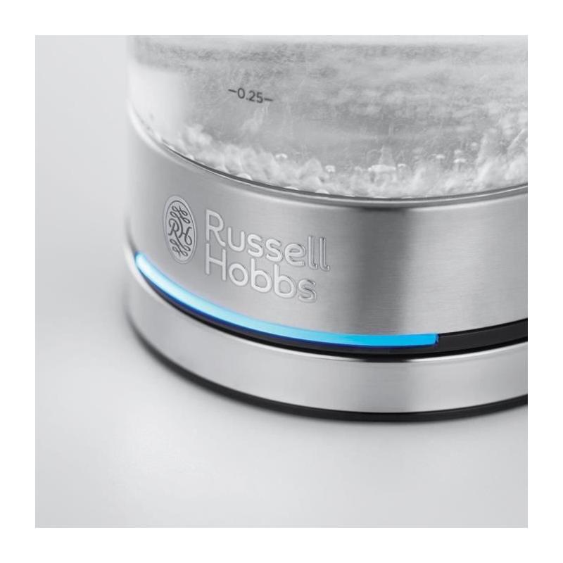 Bouilloire en Verre Russell Hobbs Compact Home - 0.8L - 2200W - Économie d'énergie