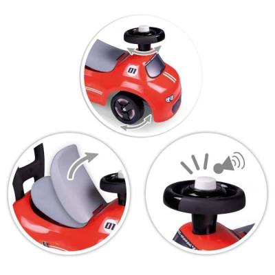 Porteur enfant 2 en 1 Smoby - Auto Rouge - Fabrication française