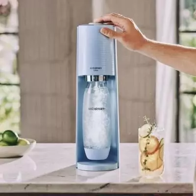Machine à eau pétillante SODASTREAM - TERRA Bleu - Kit pratique