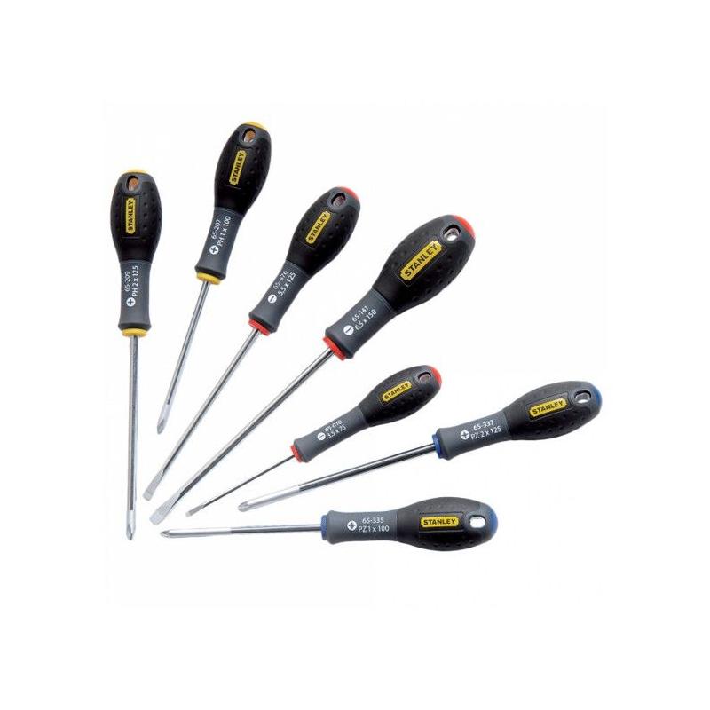 Ensemble de 7 Tournevis STANLEY FATMAX - Parfait pour Electriciens et Mécaniciens