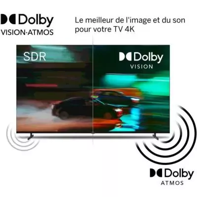 TV QLED Thomson Pro 100QG7S14 253 cm 4K UHD 2024 - Haute qualité d'image et design élégant