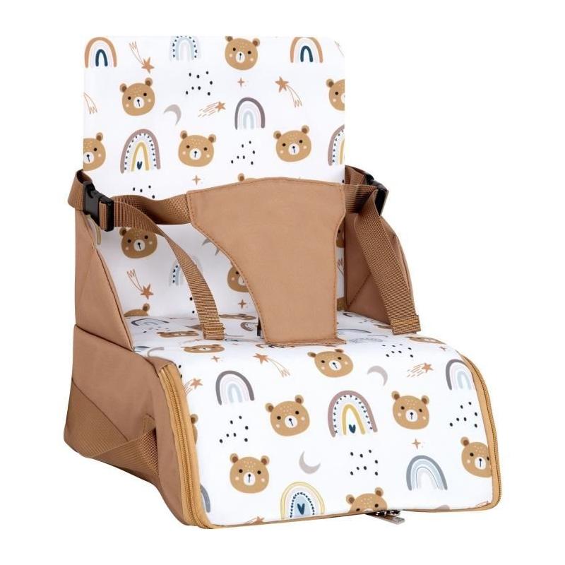 Rehausseur nomade ultra compact - TINEO - Camel/Oursons