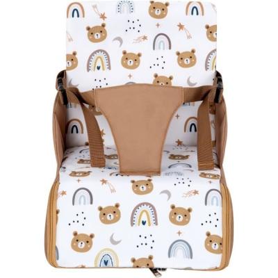 Rehausseur nomade ultra compact - TINEO - Camel/Oursons