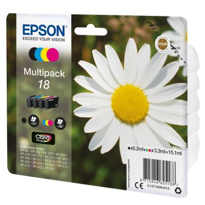 Epson Daisy Multipack "Pâquerette" 18 - Encre Claria Home N,C,M,J