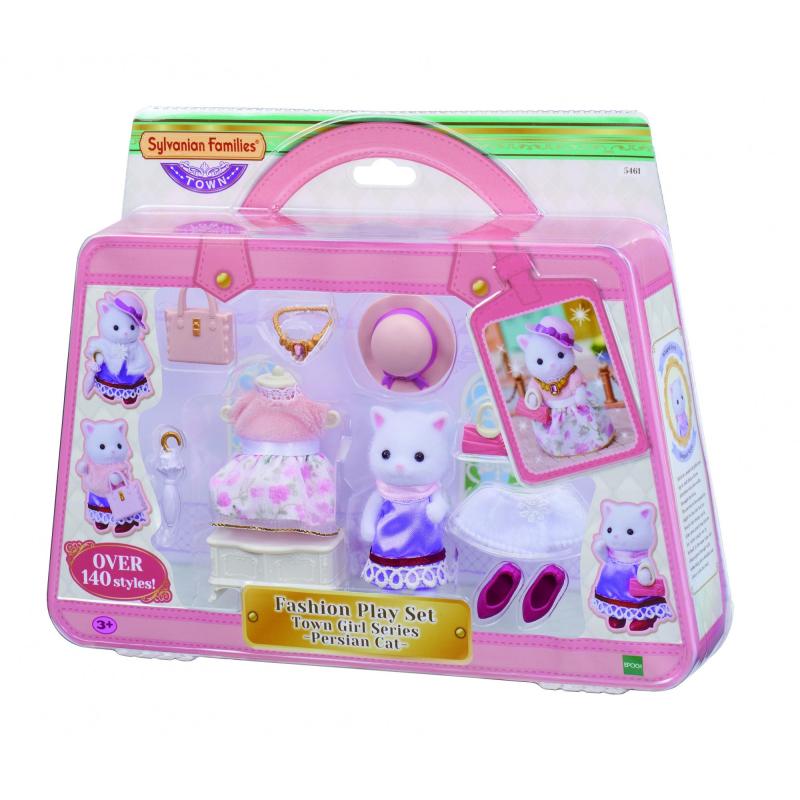 Sylvanian Families La valisette de mode et grande sœur Chat persan