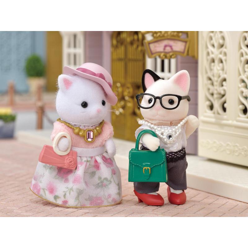 Sylvanian Families La valisette de mode et grande sœur Chat persan