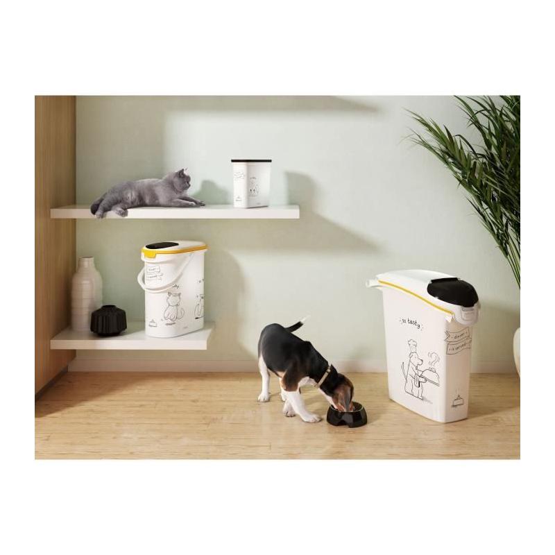 Boîte de rangement chat 4 kg - 10L : le repas servi