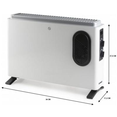 Chauffage Convecteur DOMO + Radiateur Mobile 2000W Blanc