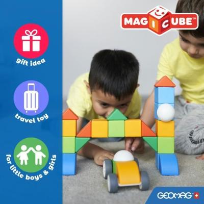 Jeu de construction magnétique - GEOMAG Magicube 060 - 6 pièces recyclées