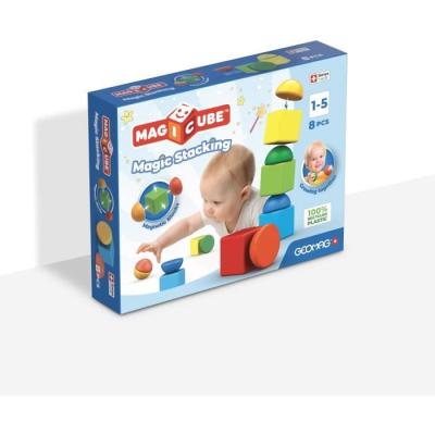 Bloc magnétique GEOMAG - Magicube 061 - 8 pièces - Plastique recyclé