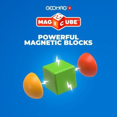 Bloc magnétique GEOMAG - Magicube 061 - 8 pièces - Plastique recyclé