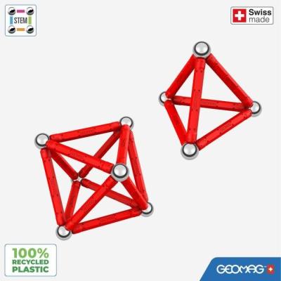 Jeu de Construction Magnétique GEOMAG Classic Recycled 24 pièces - Géométrie 3D