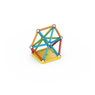 Assemble et crée avec Geomag Super Color Recycled 42 pièces!