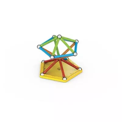 Assemble et crée avec Geomag Super Color Recycled 42 pièces!