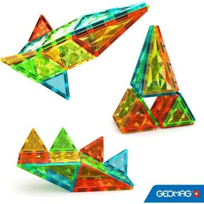 Tuiles magnétiques GEOMAG Tiles Gems 4100 - De formes géométriques cristallines