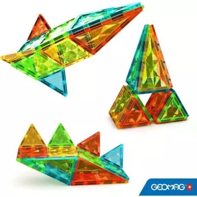 Tuiles magnétiques GEOMAG Tiles Gems 4100 - De formes géométriques cristallines